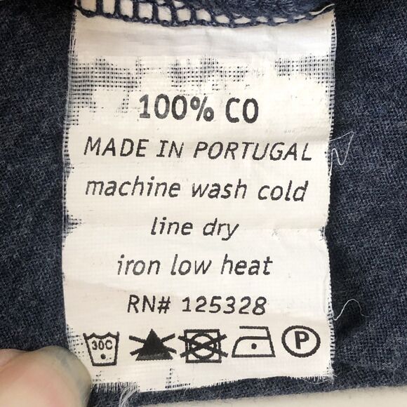 Bespoken 2 Button Pocket Henley Long Sleeve Heather Blue Size Small - Picture 7 of 7